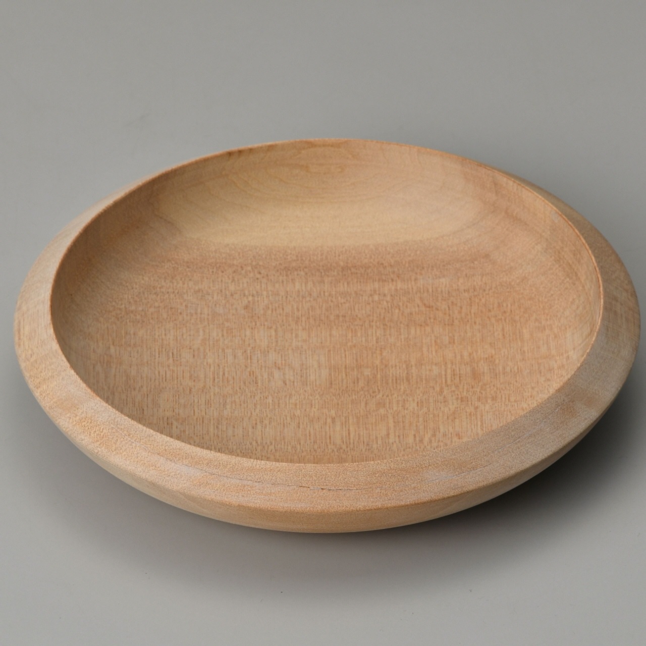 木地）盛鉢 18 cm　クルミ -5065-