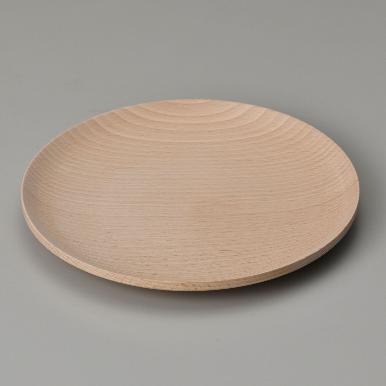 木地）菓子皿 18 cm　クルミ選別 -5056-